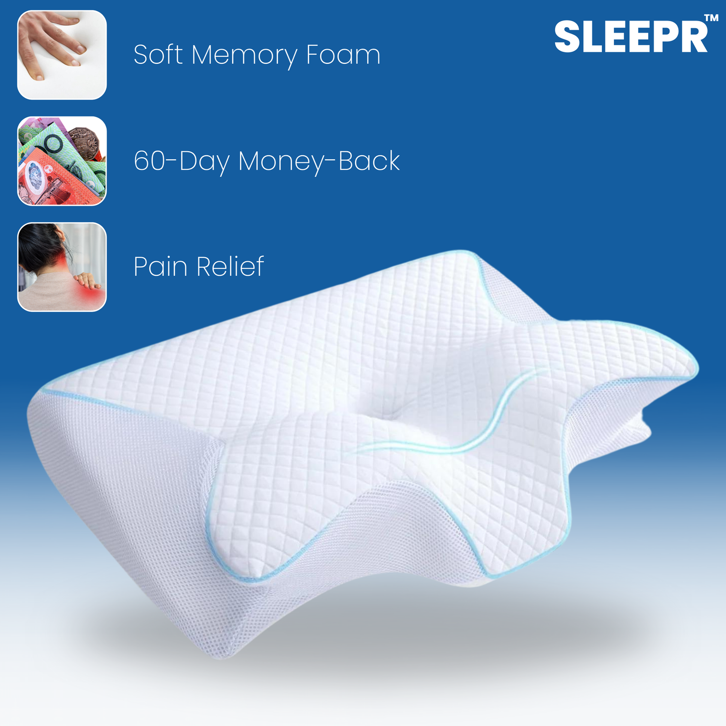 Sleepr™ Contour Relief Pillow