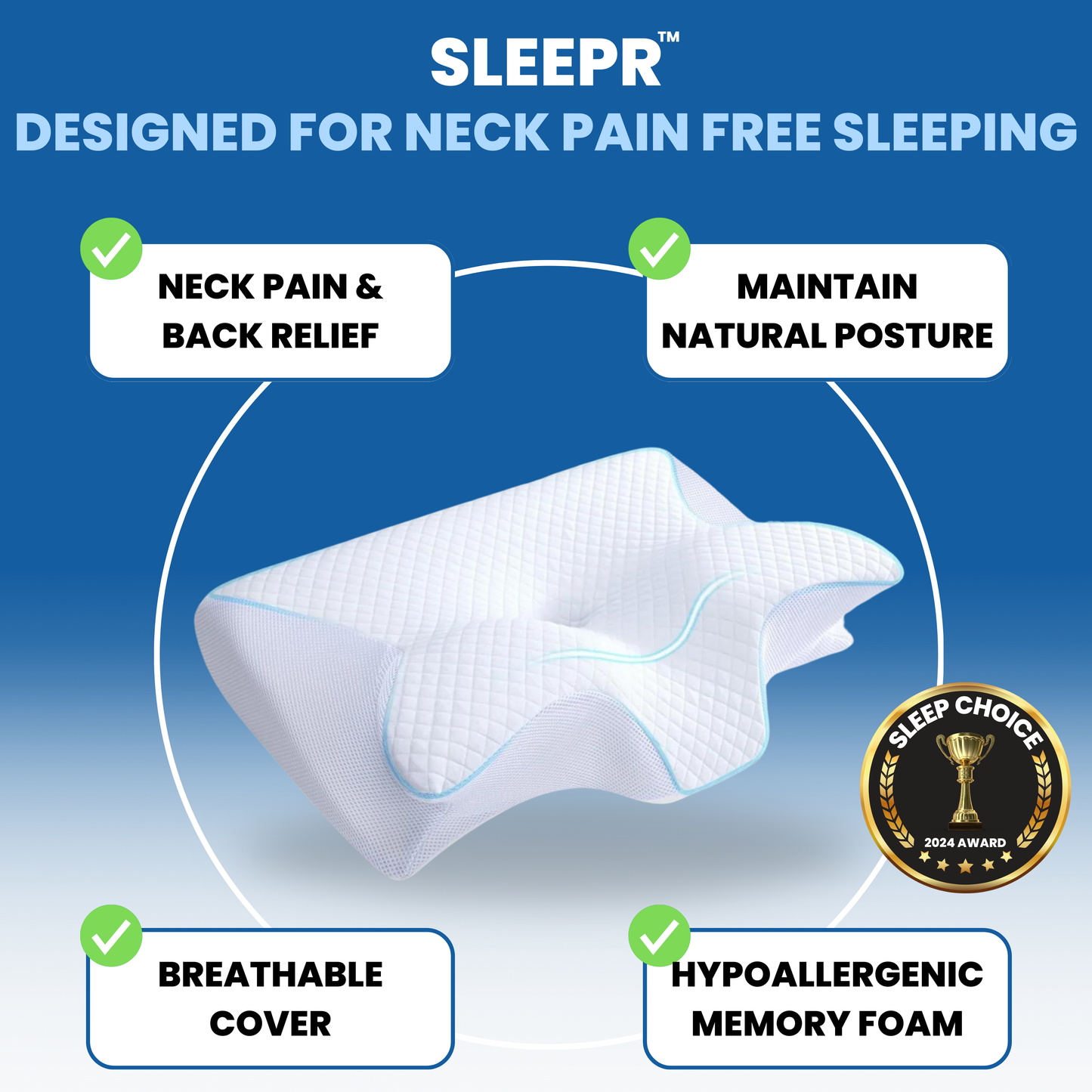 Sleepr™ Contour Relief Pillow